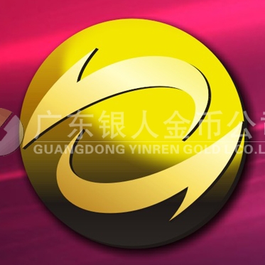 2015年3月定制　中經萬達金銀純金胸章定制、制作純金胸章