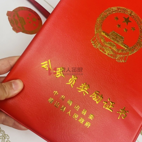 中共陜西省委靖邊縣委組織部公務(wù)員三等功獎(jiǎng)勵(lì)證書(shū)定制